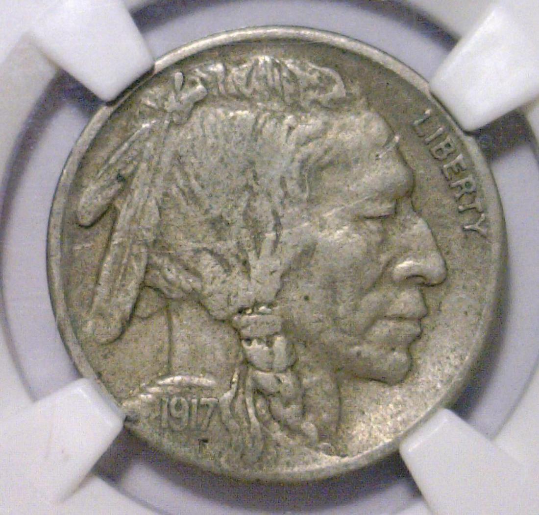 1917-S Indian Head Buffalo Nickel NGC XF det. Scrt (1 of 3)