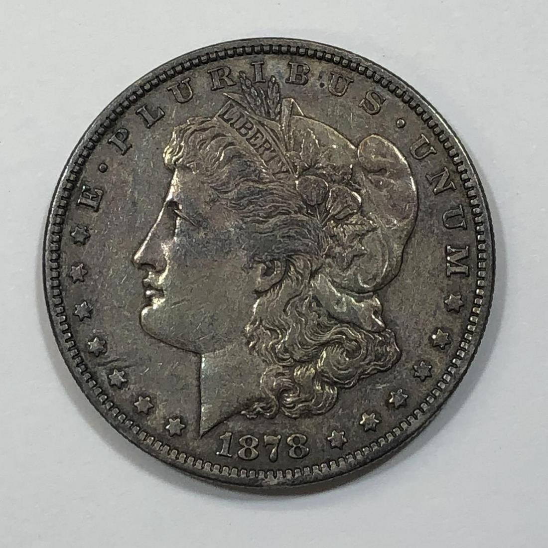 1878 Morgan Silver $1 7/8 TF Extra Fine XF+ (1 of 2)