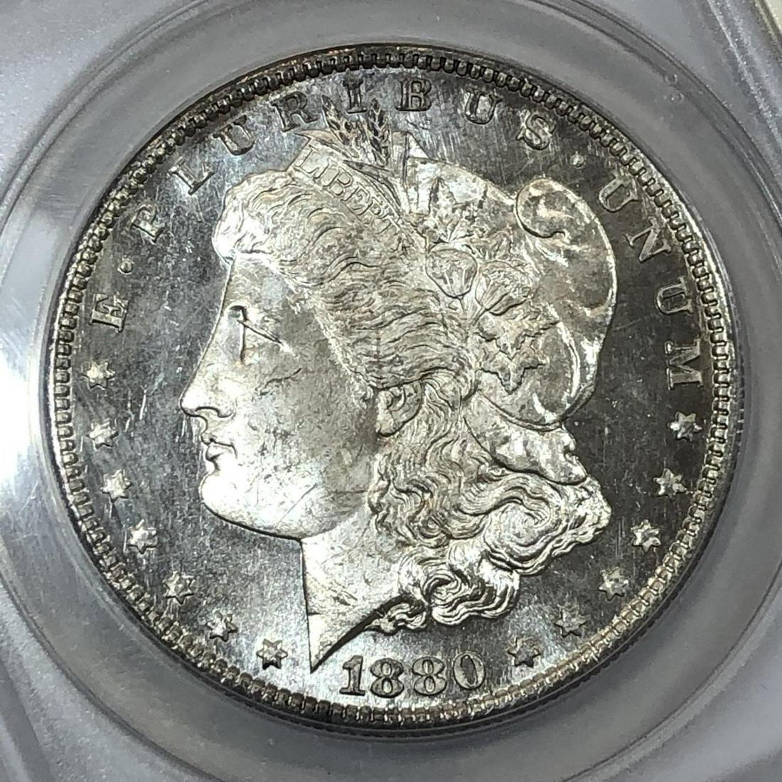1880-S Morgan Silver $1 VAM-12 Cameo ANACS MS64 PL (1 of 3)