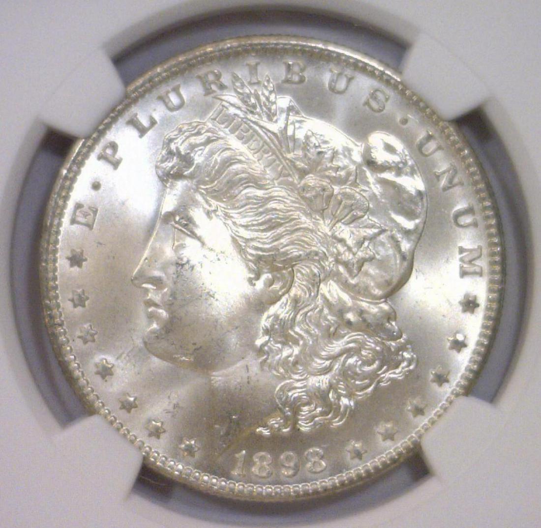 1898-O Morgan Silver Dollar $1 Gem BU NGC MS65+ (1 of 3)