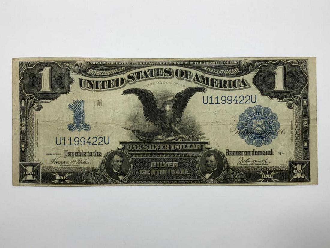 1899 $1 Black Eagle Silver Certificate Fine (1 of 2)