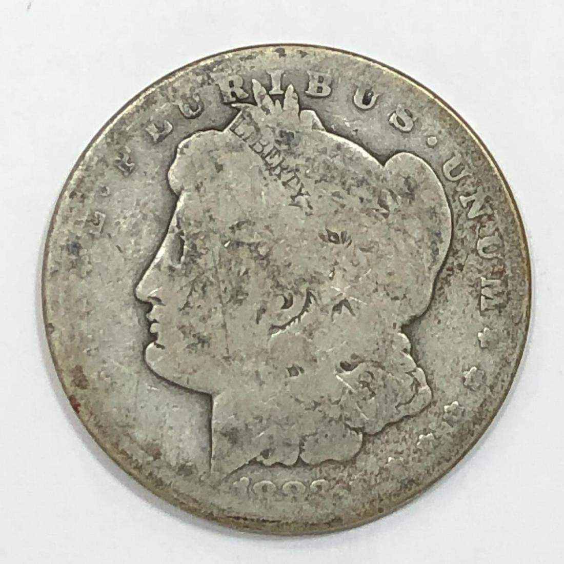 1883-CC Morgan Silver Carson City $1 About Good AG (1 of 2)
