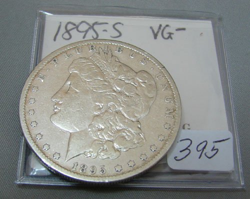 1895-S Morgan Silver Dollar VG: 1895-S Morgan Silver Dollar VG