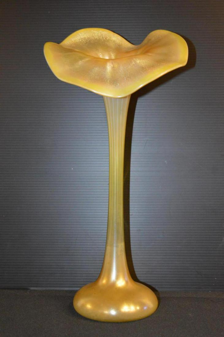 Tiffany Studios Jack In The Pulpit Gold Vase (1 of 8)