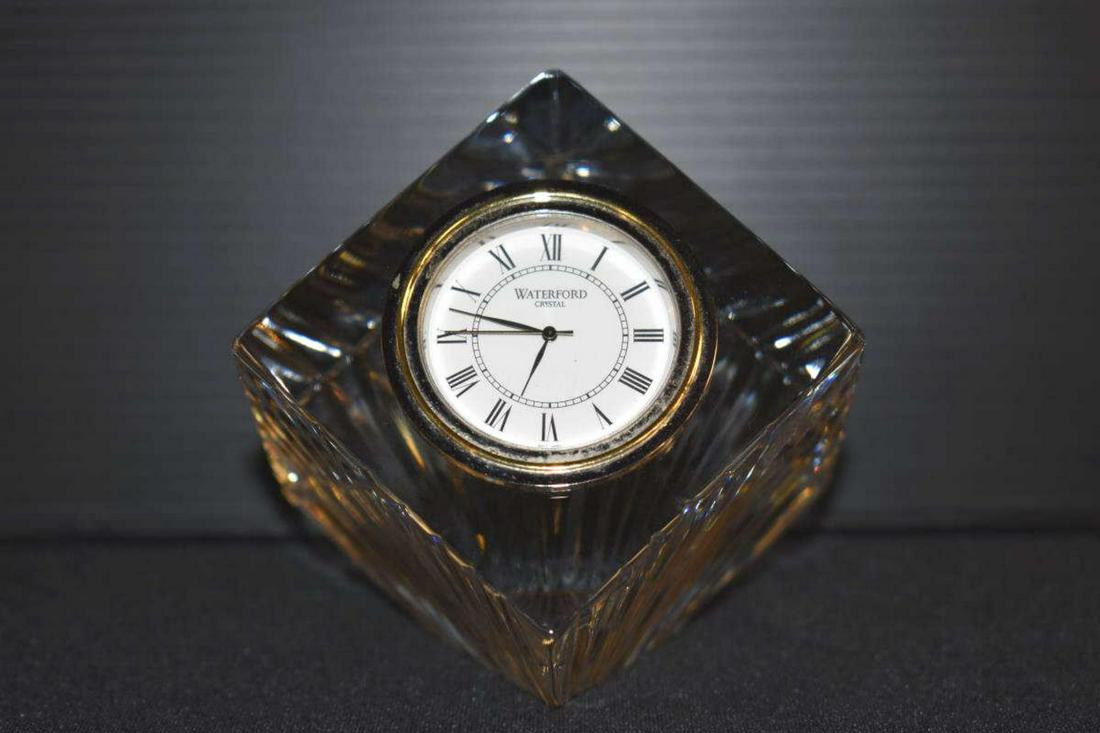 Waterford Paperweight Cube Desk or Dresser Clock (1 of 5)
