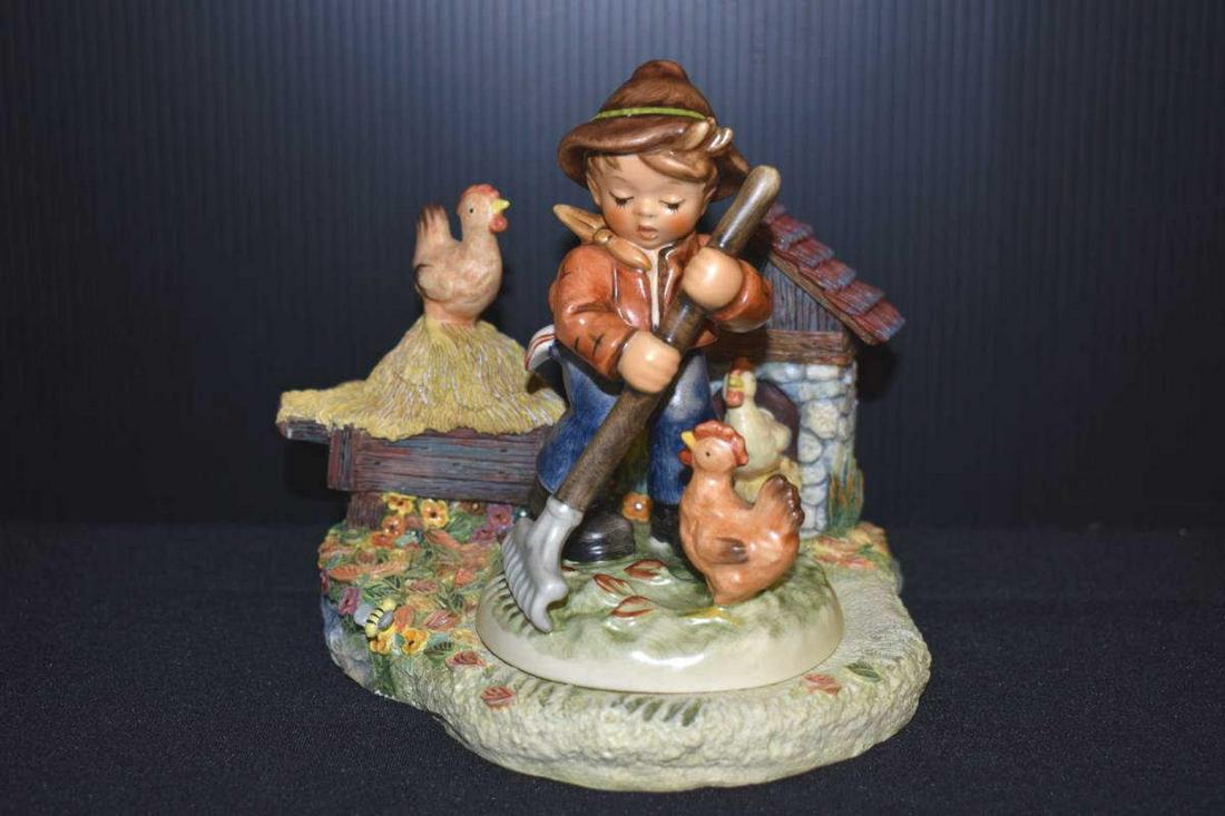 Goebel Hummel Figurine Little Farm Hand COA Boxed (1 of 5)