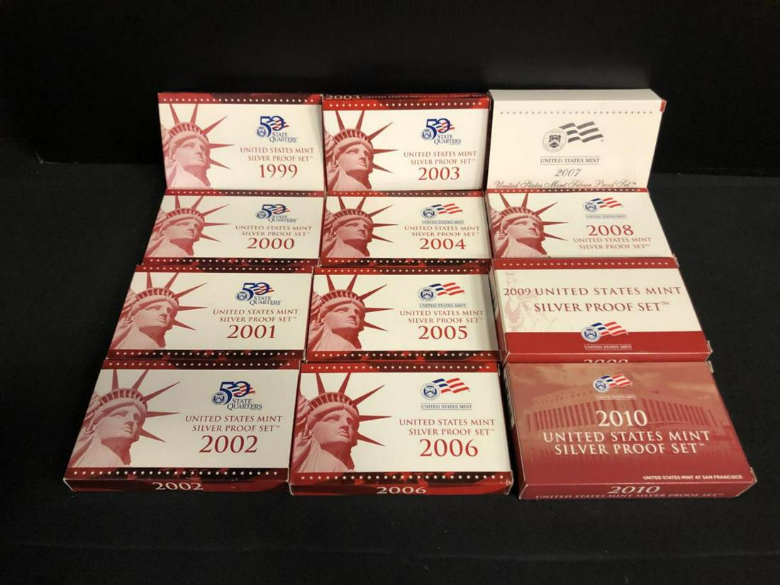 1999-2010 Silver Proof Set Date Run (1 of 3)