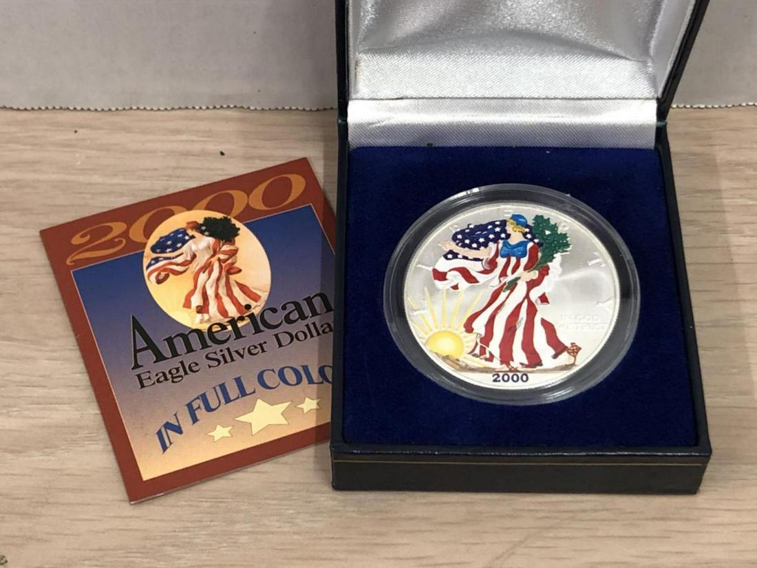 2000 Colorized Silver American Eagle Coin (1 of 3)