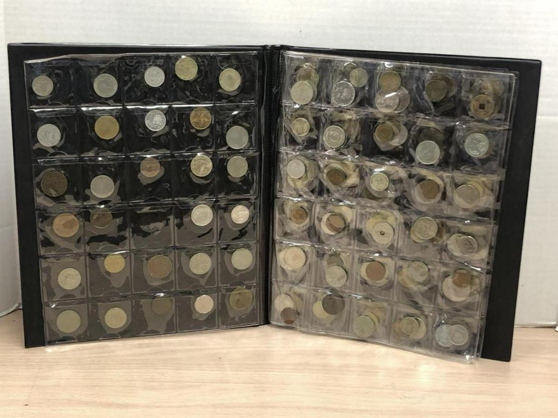 Album with over 100 World Foreign Coins (1 of 5)
