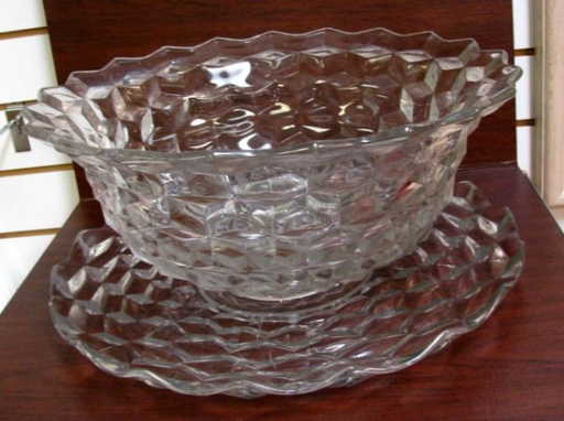 46 Extra Large Gl Punch Bowl Underplate