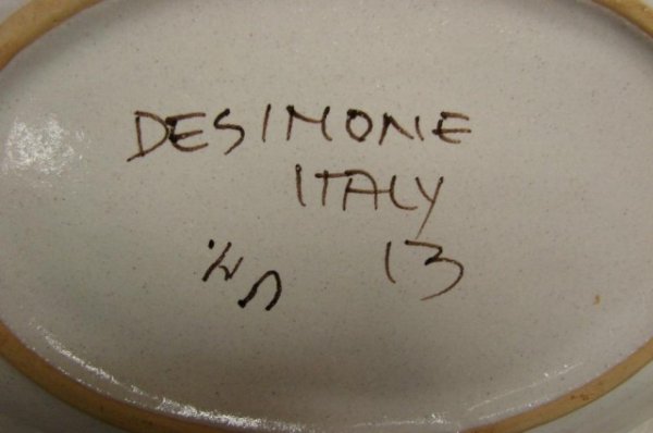 DeSimone Pottery - 22" Fish Platter & 3 oval pl. - 2
