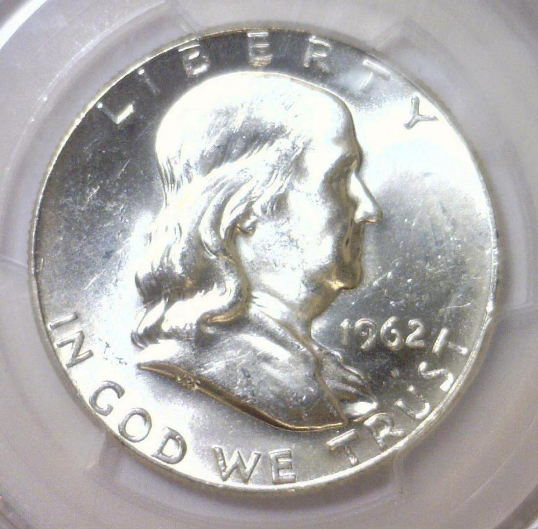 1962-D Franklin Silver Half Dollar PCGS MS64 FBL (1 of 3)