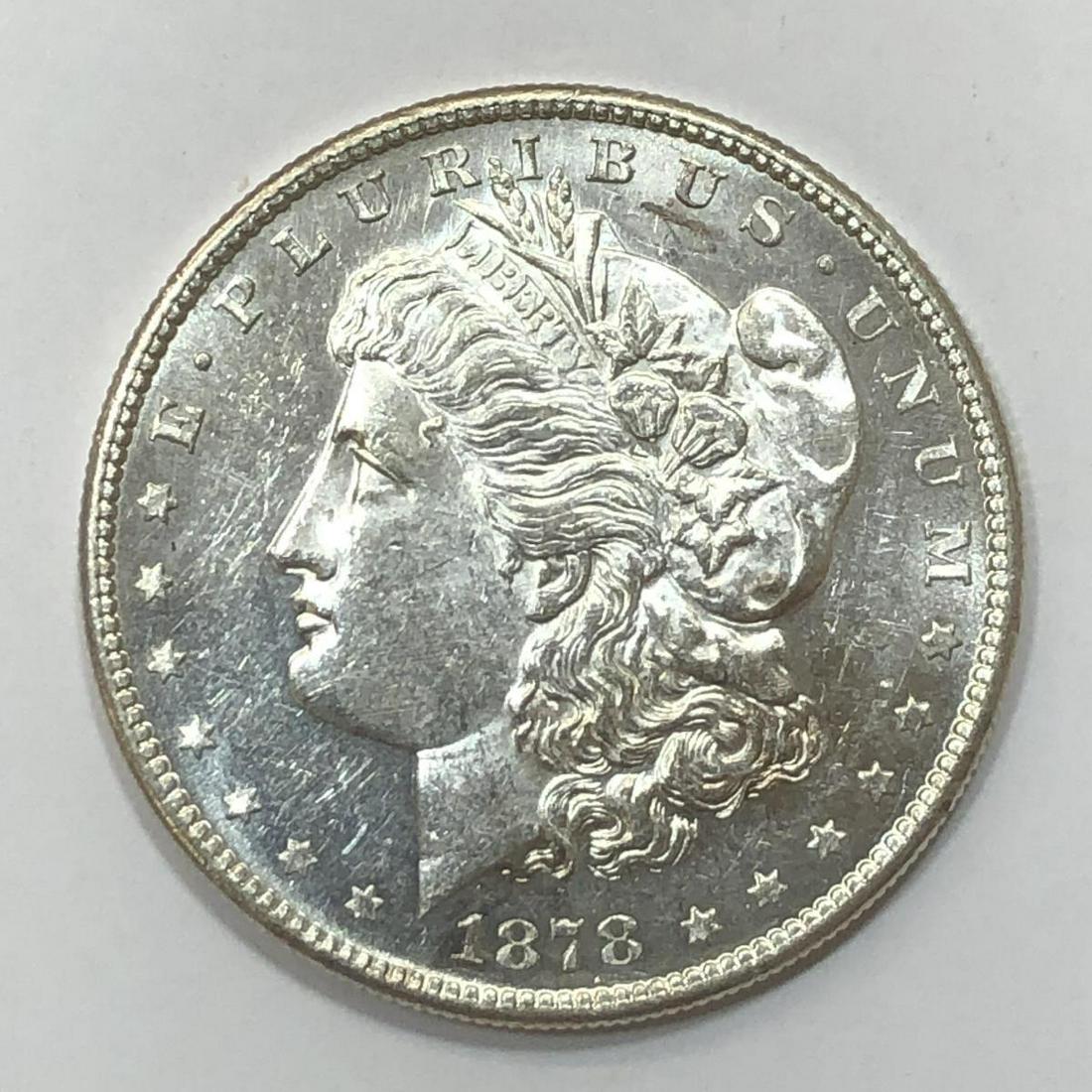1878-S Morgan Silver $1 Dollar Semi-Prooflike BU (1 of 2)