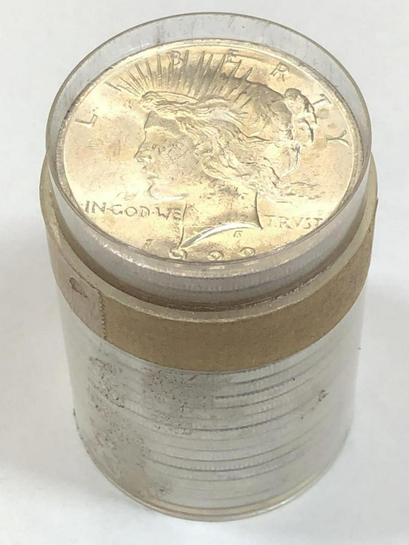 1922 Peace Silver $1 Dollar Original 20pc Roll BU (1 of 3)