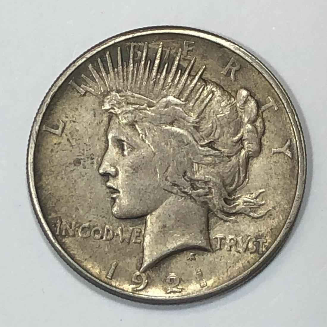 1921 Peace Silver $1 Dollar Extra Fine XF (1 of 2)