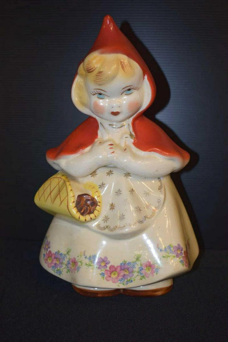 Red Riding Hood Vintage Cookie Jar by Hull U.S.A. (1 of 4)