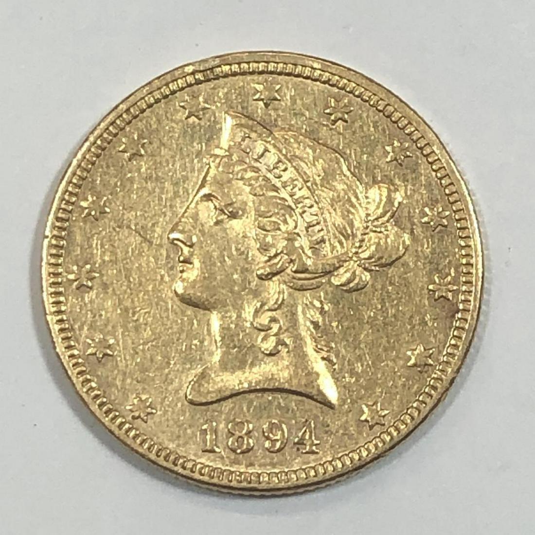 1894 $10 Liberty Gold Eagle XF (1 of 2)