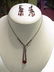 182: Swarovski crystal necklace and earrings