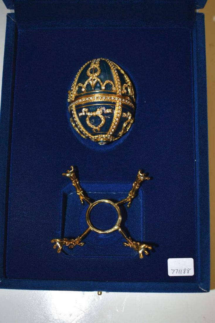 Faberge' Around The World Egg in Case Stand Case (1 of 5)