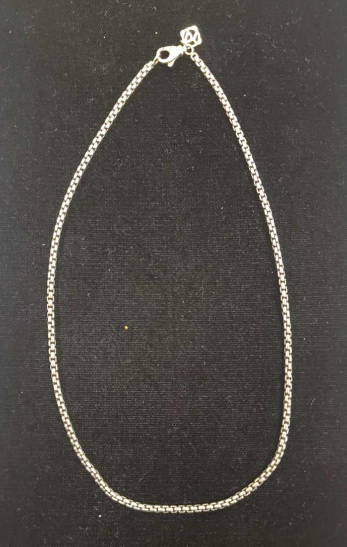 David Yurman sterling silver box chain (1 of 3)