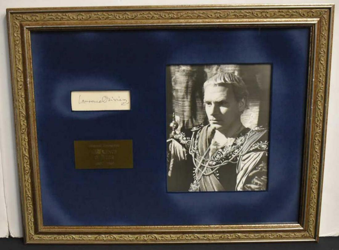 Framed Laurence Olivier Autograph (1 of 6)