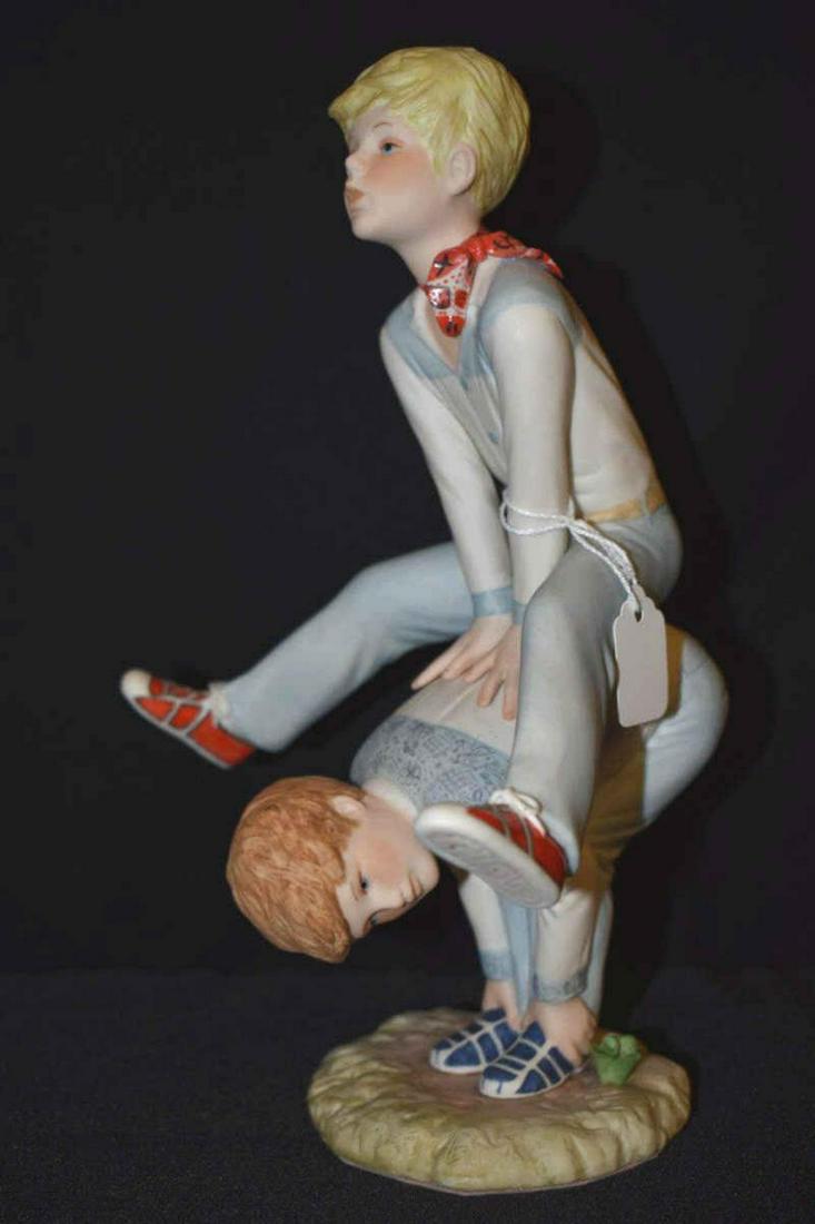 Cybis Porcelain Figurine Skipper & Jens-Leapfrog (1 of 4)