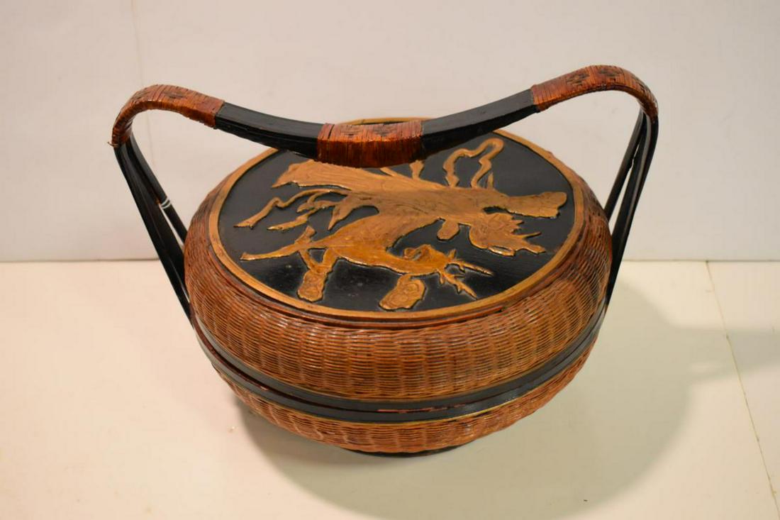 Japanese Type Wicker Bamboo Wedding Basket (1 of 4)