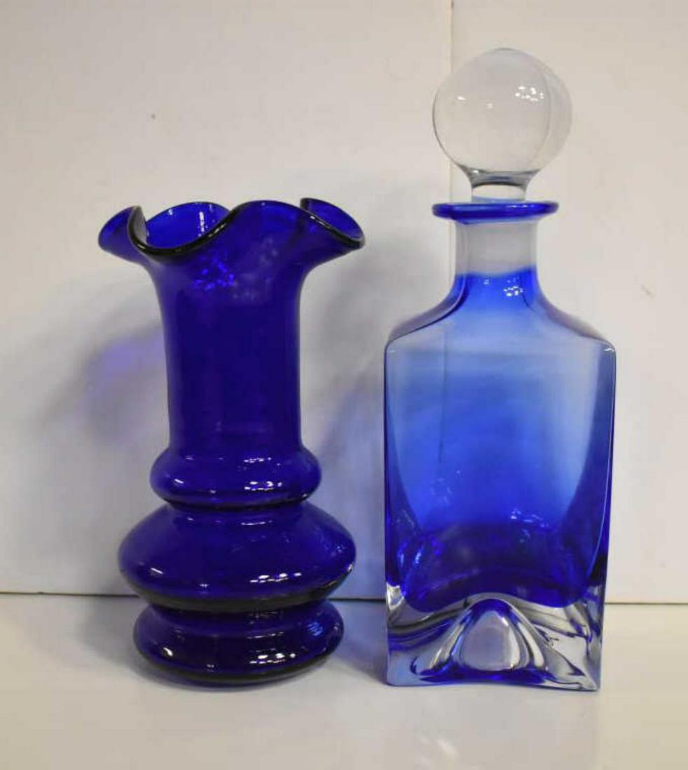 Two Pieces of Cobalt Glass (1 of 5)