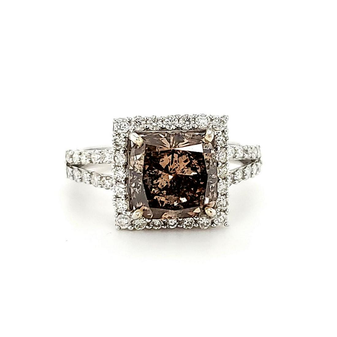 14kt white gold fancy brown diamond ring (1 of 7)