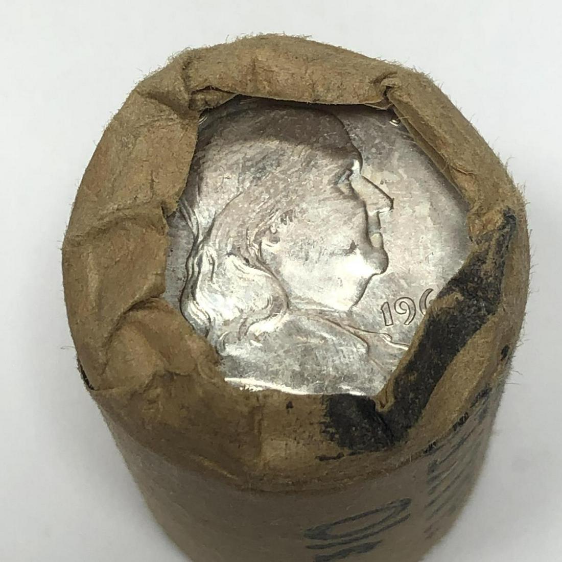 1963 Franklin Silver Half BU 20pc Original Roll (1 of 3)