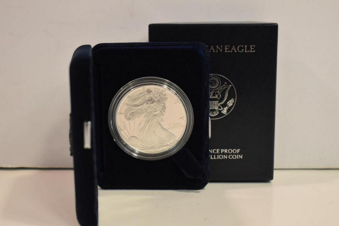 1987 Proof Silver American Eagle Box & Papers (1 of 3)