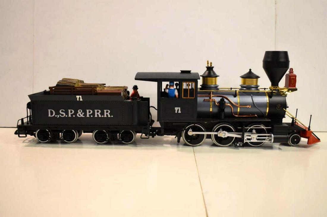 LGB "G" Gauge Model Steam Engine & Tender 2028D: LGB "G" Gauge Model Steam Engine & Tender 2028D In Original Opened Box. Incredible condition with booklet & warranty card. Still gift quality. Purchased new in the 1990's for $500.00.