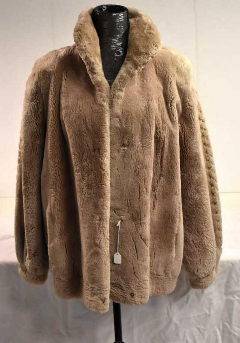 Ladies Taupe Shorn Fur Jacket by Wm. H Harris (1 of 4)