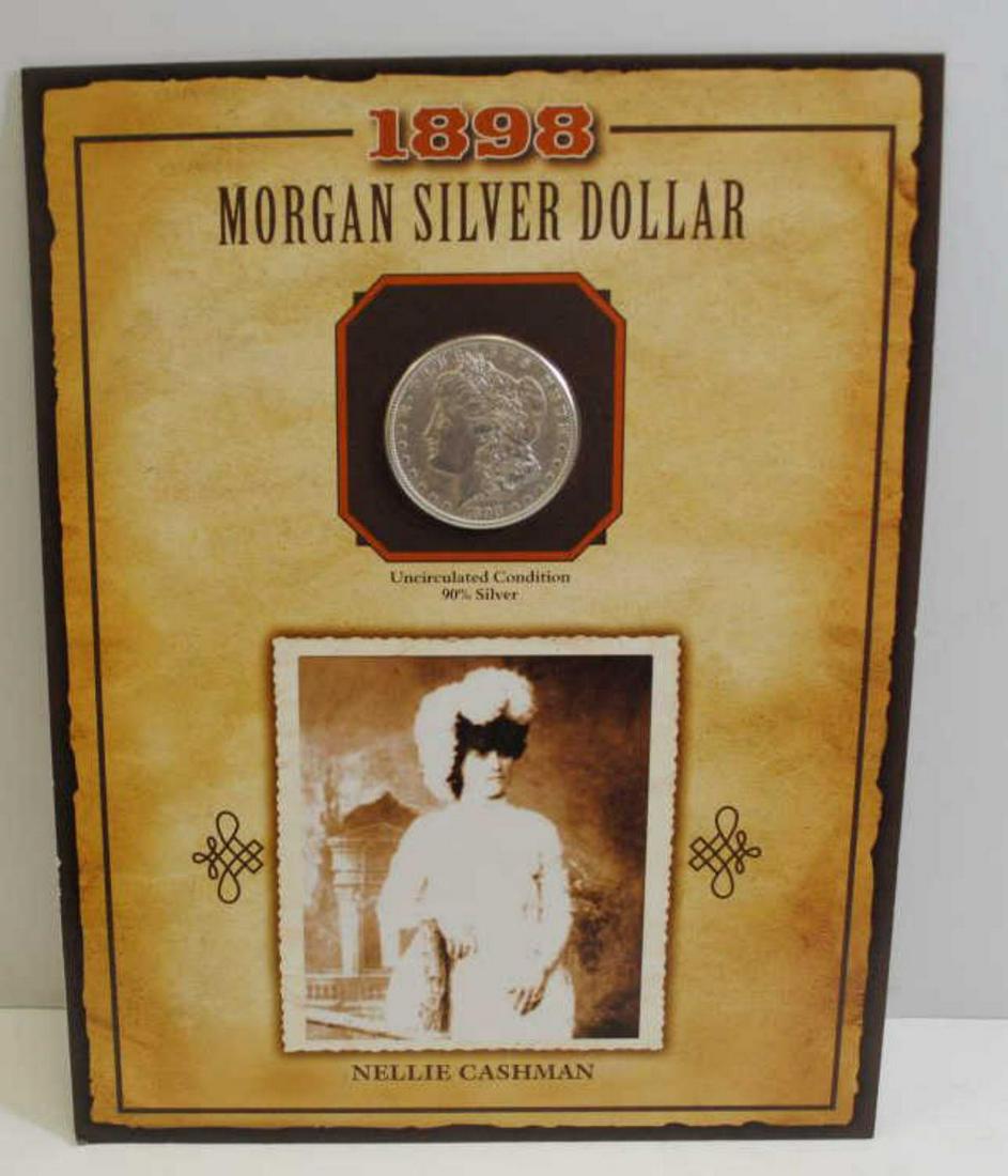 1898-O Morgan Dollar "Nellie Cashman" Folio (1 of 2)