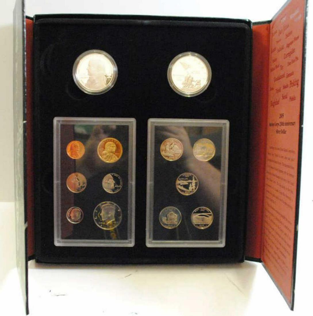 2005 U.S. Mint America Legacy Collection: 2005 U.S. Mint America Legacy Collection. Chief Justice John Marshall, Marine Silver Dollar in Educational Folio