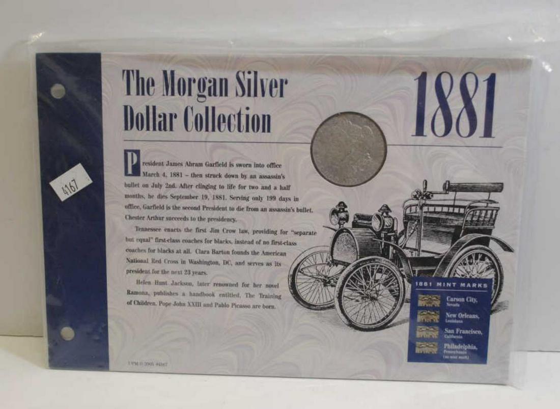 1881-O Morgan Dollar in Educational Folio (1 of 2)