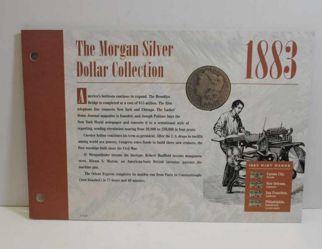 1883 Morgan Dollar in Educational Folio (1 of 2)