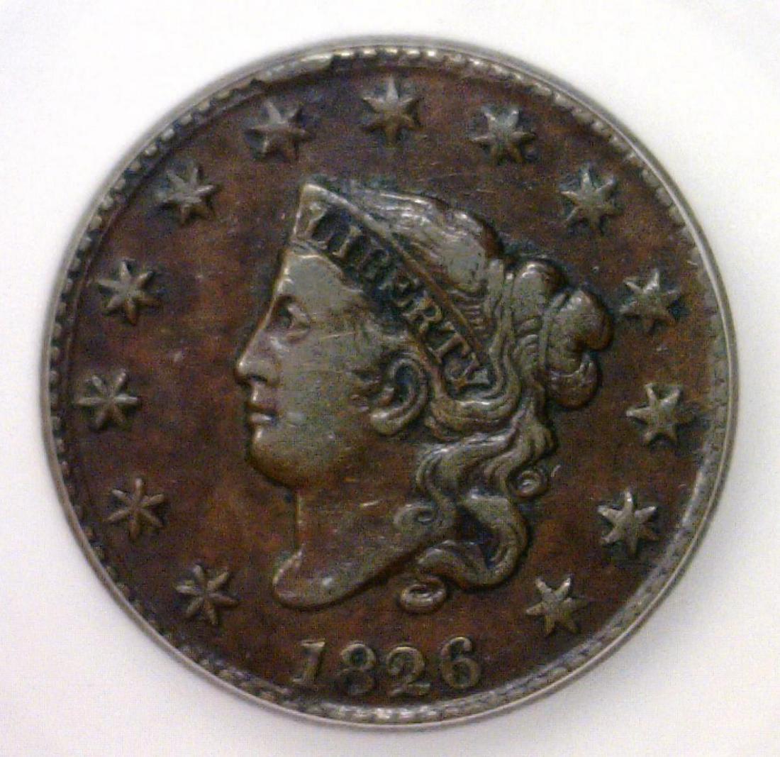 1826 Liberty Matron Large Cent ICG VF20 Details (1 of 3)