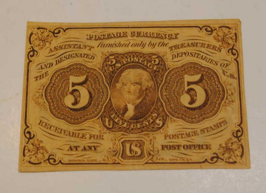 5 Cent Fractional Currency VF+/XF (1 of 2)
