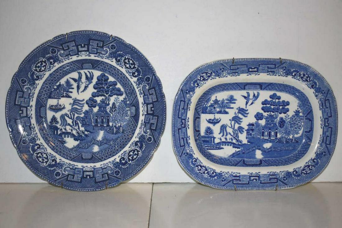 Two Pieces of Blue Willow (1 of 5)