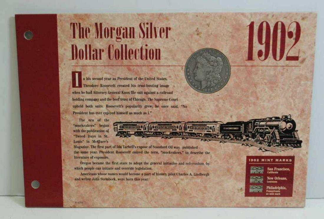 1902 Morgan Dollar in Educational Folio (1 of 2)