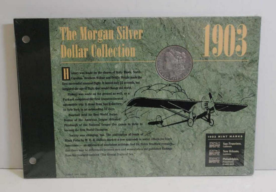 1903 Morgan Dollar in Educational Folio (1 of 2)