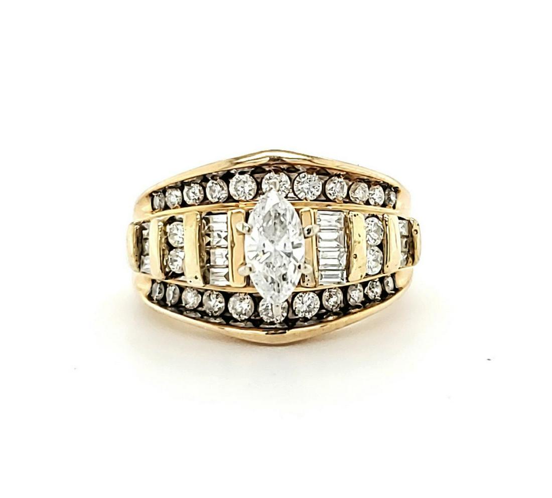 14kt yellow gold diamond ring (1 of 6)