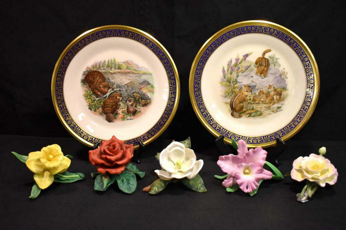 Group Of Lenox Porcelain Flowers (1 of 5)