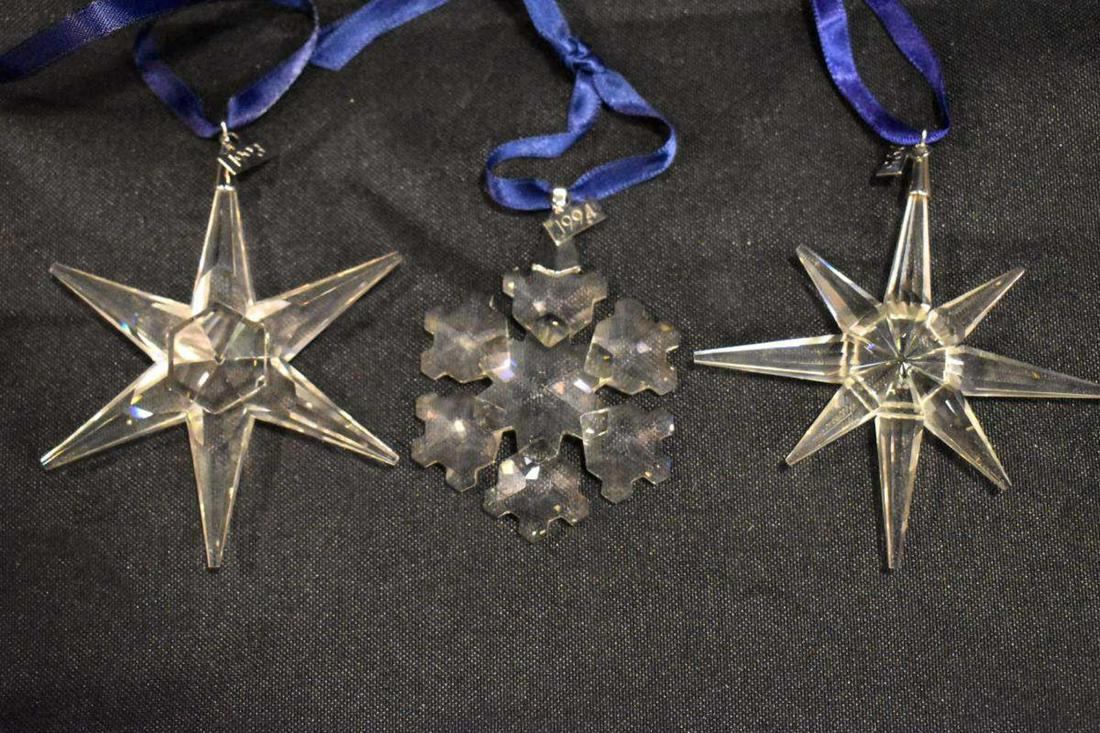 Three Swarovski Christmas Ornaments with Boxes (1 of 3)