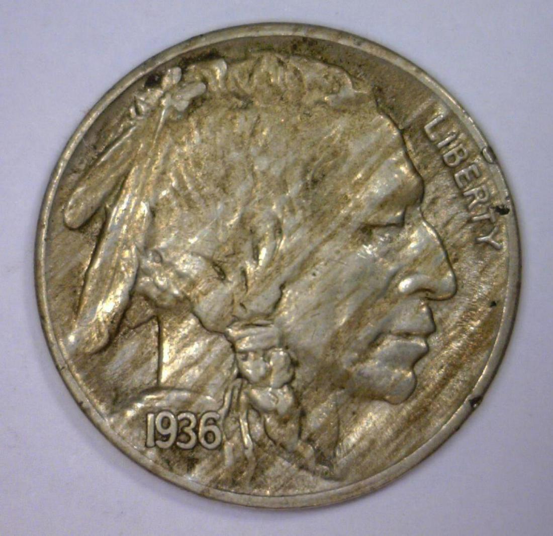 1936-S Buffalo Nickel Choice AU (1 of 2)