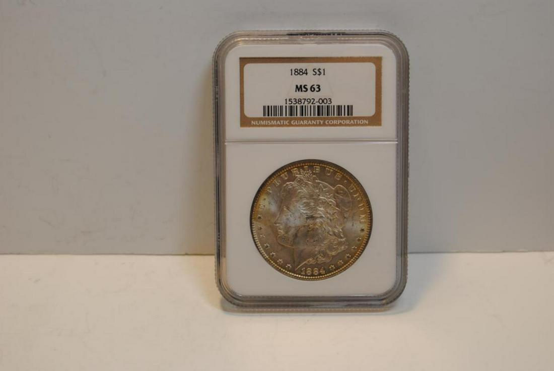 1884 Morgan Dollar NGC MS63 (1 of 3)
