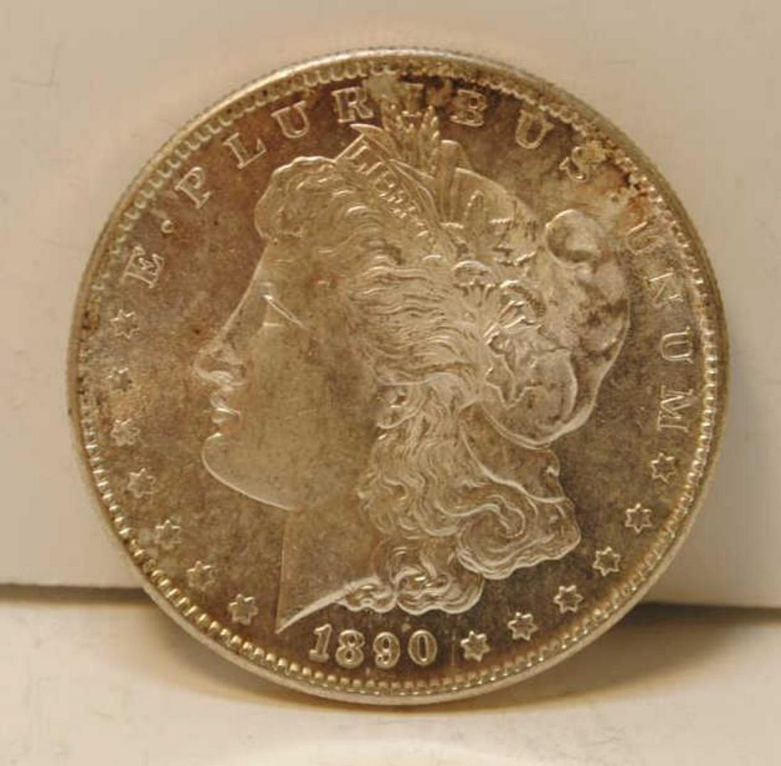 1890-S Morgan Silver Dollar BU-63 (1 of 2)