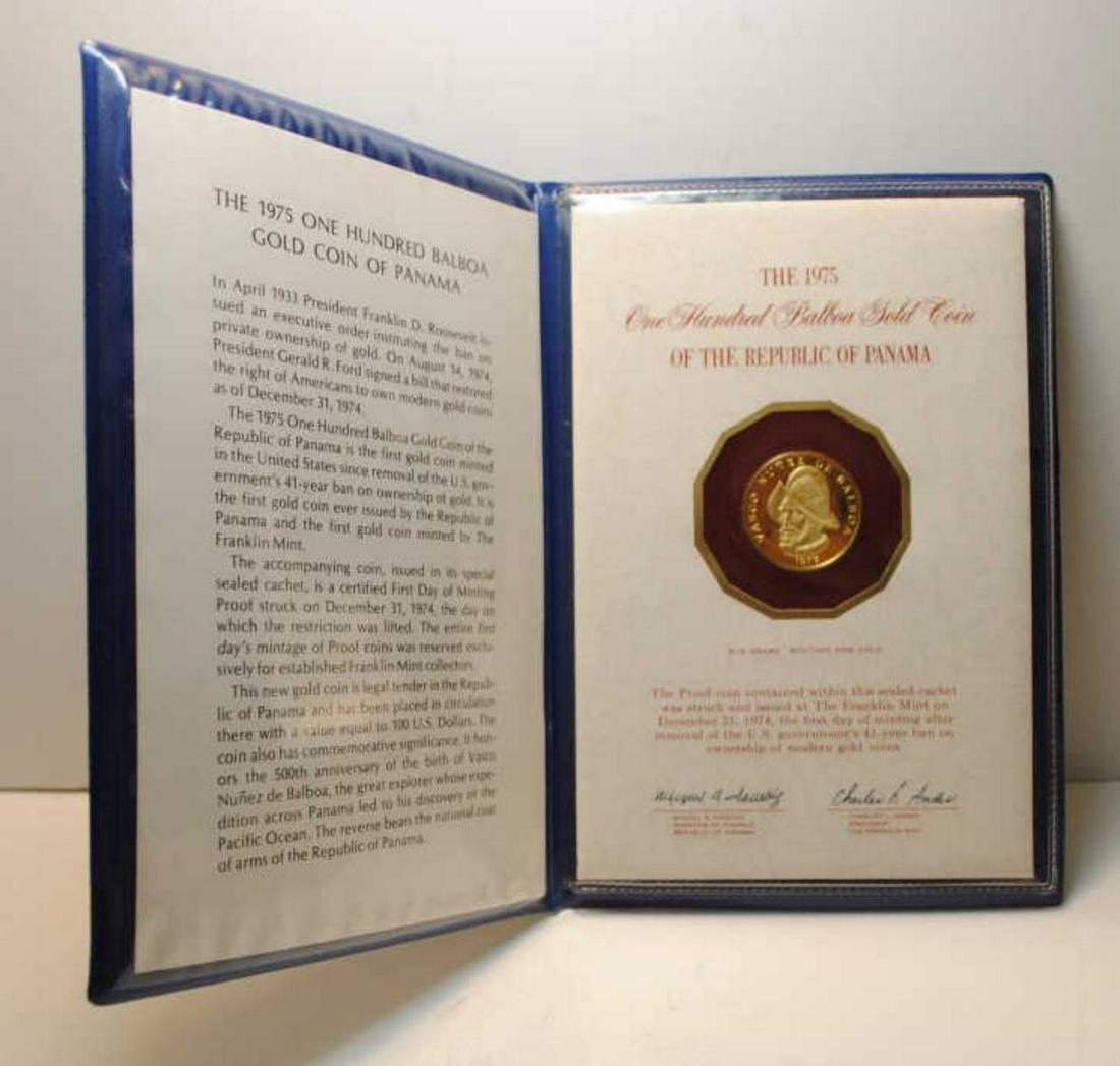 1975 Republic of Panama 100 Balboa Gold Coin (1 of 5)