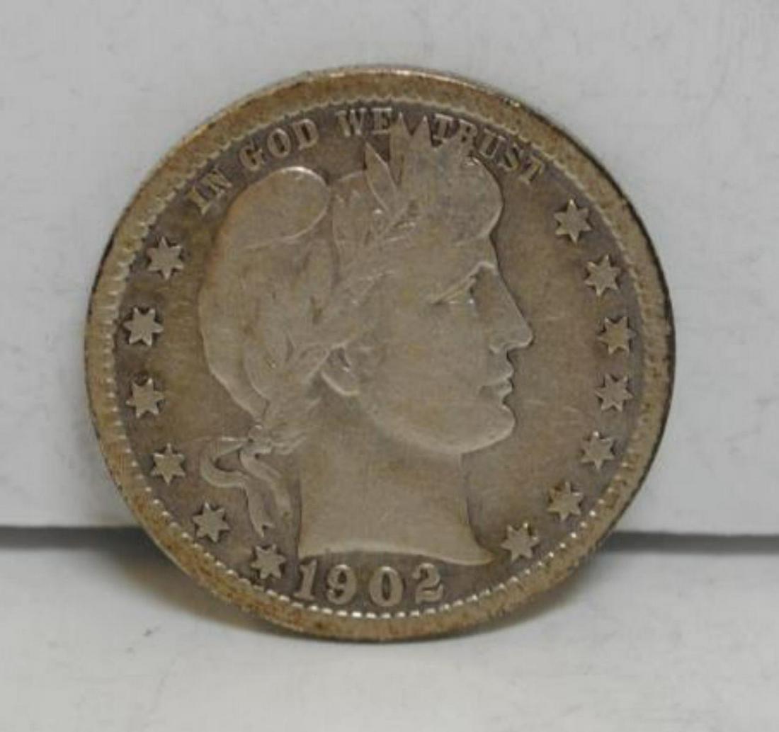 1902-S Barber Quarter VF (1 of 2)